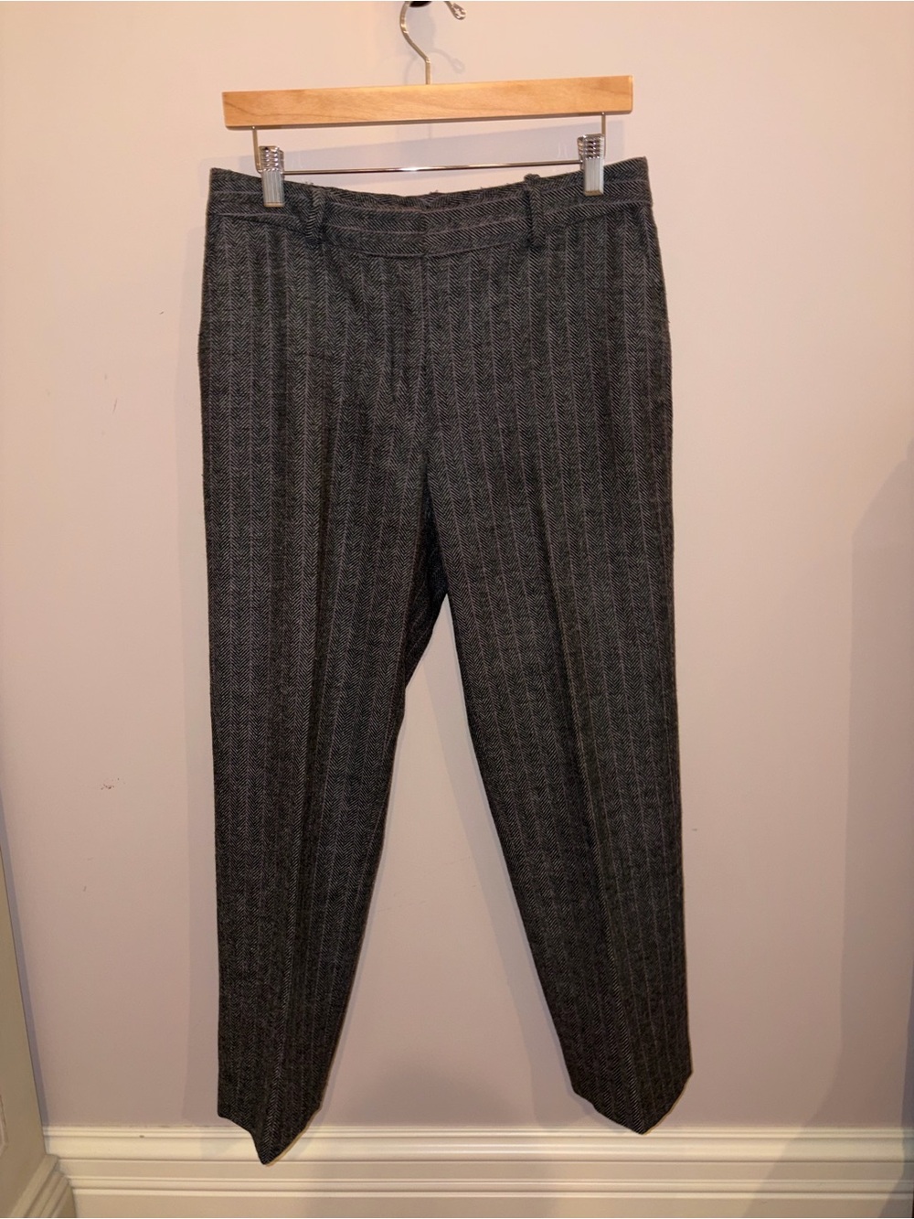 Talbots Gray Pinstripe Dress Pants